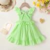 imageYOUNGER TREE Toddler Dress Baby Girls Cotton Ruffle Sleeveless Summer Dresses Kids Boho Beach Casual SundressFruit Green Dress