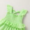 imageYOUNGER TREE Toddler Dress Baby Girls Cotton Ruffle Sleeveless Summer Dresses Kids Boho Beach Casual SundressFruit Green Dress