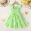 imageYOUNGER TREE Toddler Dress Baby Girls Cotton Ruffle Sleeveless Summer Dresses Kids Boho Beach Casual SundressFruit Green Dress
