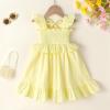 imageYOUNGER TREE Toddler Dress Baby Girls Cotton Ruffle Sleeveless Summer Dresses Kids Boho Beach Casual SundressLight Apricot Dress