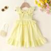 imageYOUNGER TREE Toddler Dress Baby Girls Cotton Ruffle Sleeveless Summer Dresses Kids Boho Beach Casual SundressLight Apricot Dress
