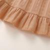 imageYOUNGER TREE Toddler Dress Baby Girls Cotton Ruffle Sleeveless Summer Dresses Kids Boho Beach Casual SundressLight Brown Dress