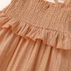 imageYOUNGER TREE Toddler Dress Baby Girls Cotton Ruffle Sleeveless Summer Dresses Kids Boho Beach Casual SundressLight Brown Dress