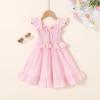 imageYOUNGER TREE Toddler Dress Baby Girls Cotton Ruffle Sleeveless Summer Dresses Kids Boho Beach Casual SundressLight Pink Dress
