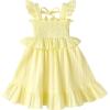 imageYOUNGER TREE Toddler Dress Baby Girls Cotton Ruffle Sleeveless Summer Dresses Kids Boho Beach Casual SundressLight Apricot Dress