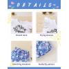 imageYOUNGER TREE Toddler Baby Girl Clothes Ruffle Short Sleeves TShirt Tops and Shorts Set Cute Summer OutfitsBlue Bee