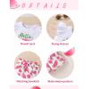 imageYOUNGER TREE Toddler Baby Girl Clothes Ruffle Short Sleeves TShirt Tops and Shorts Set Cute Summer OutfitsPink Watermelon