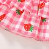 imageYOUNGER TREE Toddler Baby Girl Clothes Ruffle Sleeveless Strap Dress Tank Shorts Set Summer Outfits With BagCheck and Strawberry