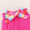 imageYOUNGER TREE Toddler Baby Girl Clothes Ruffle Sleeveless Strap Dress Tank Shorts Set Summer Outfits With BagColorful Flowers