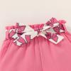imageYOUNGER TREE Toddler Baby Girl Clothes Ruffle Sleeveless Strap Dress Tank Shorts Set Summer Outfits With BagPink Butterfly Bow