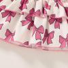 imageYOUNGER TREE Toddler Baby Girl Clothes Ruffle Sleeveless Strap Dress Tank Shorts Set Summer Outfits With BagPink Butterfly Bow