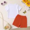imageYOUNGER TREE Toddler Baby Girl Clothes Watermelon Summer Outfits Kids Sleeve TShirt Tops Shorts SetsSunflower and Butterfly