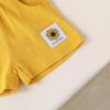 imageYOUNGER TREE Toddler Baby Girl Clothes Watermelon Summer Outfits Kids Sleeve TShirt Tops Shorts SetsSunflower and Summer