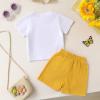 imageYOUNGER TREE Toddler Baby Girl Clothes Watermelon Summer Outfits Kids Sleeve TShirt Tops Shorts SetsSunflower and Summer