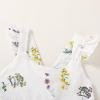 imageKids Toddler Baby Girls Rainbow Dress Princess Sleeveless Beach Butterfly SundressFlower