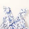 imageKids Toddler Baby Girls Rainbow Dress Princess Sleeveless Beach Butterfly SundressGirl Blue Floral Dress
