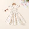 imageKids Toddler Baby Girls Rainbow Dress Princess Sleeveless Beach Butterfly SundressGirl Little Floral Dress