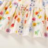imageKids Toddler Baby Girls Rainbow Dress Princess Sleeveless Beach Butterfly SundressPetal