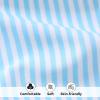 imageToddler Swimsuit Girl Infant One Piece Swimwear Stripe Floral Summer Beach Bathing Suits with BowknotBlue Stripe