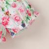 imageYOUNGER TREE Newborn Infant Baby Girl Clothes Romper Shorts Set Floral Summer Outfits Cute Baby Girl ClothingPink Romper and Rose Shorts
