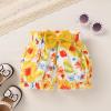 imageYOUNGER TREE Newborn Infant Baby Girl Clothes Romper Shorts Set Floral Summer Outfits Cute Baby Girl ClothingYellow Romper and Mum Shorts