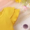imageYOUNGER TREE Newborn Infant Baby Girl Clothes Romper Shorts Set Floral Summer Outfits Cute Baby Girl ClothingYellow Romper and Mum Shorts