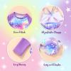 imageYOUNGER TREE Toddler Baby Girl Rashguard Sets Long Sleeve Swimsuit Vest Bikini Swim Suits 3Pieces Bathing SuitsNeon Horse