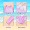 imageYOUNGER TREE Toddler Baby Girl Rashguard Sets Long Sleeve Swimsuit Vest Bikini Swim Suits 3Pieces Bathing SuitsPink Stripes