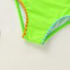 imageYOUNGER TREE Toddler Baby Girls Swimsuit Two Piece Solid Color Stripe Swimwear Summer Beach Bikini Bathing SuitGreen Fluorescent Flower Bud