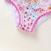 imageYOUNGER TREE Toddler Baby Girls Swimsuit Two Piece Solid Color Stripe Swimwear Summer Beach Bikini Bathing SuitPink Flower Bud