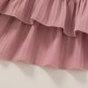 imageYOUNGER TREE Toddler Dress Girls Summer Ruffle Sleeveless Smocked Dresses Kids Beach Casual SundressDark Pink