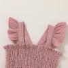 imageYOUNGER TREE Toddler Dress Girls Summer Ruffle Sleeveless Smocked Dresses Kids Beach Casual SundressDark Pink