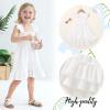 imageYOUNGER TREE Toddler Dress Girls Summer Ruffle Sleeveless Smocked Dresses Kids Beach Casual SundressWhite