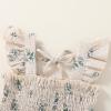 imageYOUNGER TREE Toddler Girl Dress Baby Girls Summer Clothes Ruffle Sleeve Floral Smock Beach Boho Dresses SundressKhaki Plaid