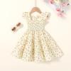 imageYOUNGER TREE Toddler Girl Dress Baby Girls Summer Clothes Ruffle Sleeve Floral Smock Beach Boho Dresses SundressLittle Floral