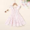 imageYOUNGER TREE Toddler Girl Dress Baby Girls Summer Clothes Ruffle Sleeve Floral Smock Beach Boho Dresses SundressPink Floral