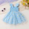 imageYOUNGER TREE Toddler Girl Tutu Dress Tulle Summer Dresses Party Princess Sundress for 16YBlue Daisy