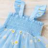 imageYOUNGER TREE Toddler Girl Tutu Dress Tulle Summer Dresses Party Princess Sundress for 16YBlue Daisy