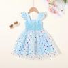 imageYOUNGER TREE Toddler Girl Tutu Dress Tulle Summer Dresses Party Princess Sundress for 16YBlue Dots