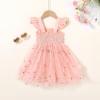 imageYOUNGER TREE Toddler Girl Tutu Dress Tulle Summer Dresses Party Princess Sundress for 16YFairy Pink Flowers