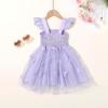 imageYOUNGER TREE Toddler Girl Tutu Dress Tulle Summer Dresses Party Princess Sundress for 16YPurple Bow