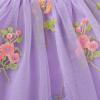 imageYOUNGER TREE Toddler Girl Tutu Dress Tulle Summer Dresses Party Princess Sundress for 16YPurple and Flower