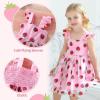 imageYOUNGER TREE Toddler Girl Tutu Dress Tulle Summer Dresses Party Princess Sundress for 16YStrawberry