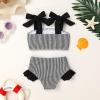 imageYOUNGER TREE Toddler Girls Two Pieces Swimsuit Color Block Stripe Swimwear Summer Beach Bathing Suit 18M5TBlack Stripe