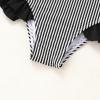 imageYOUNGER TREE Toddler Girls Two Pieces Swimsuit Color Block Stripe Swimwear Summer Beach Bathing Suit 18M5TBlack Stripe