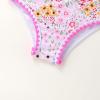imageYOUNGER TREE Toddler Girls Two Pieces Swimsuit Color Block Stripe Swimwear Summer Beach Bathing Suit 18M5TPink Flower Bud
