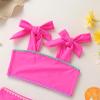 imageYOUNGER TREE Toddler Girls Two Pieces Swimsuit Color Block Stripe Swimwear Summer Beach Bathing Suit 18M5TRose Pink Flower Bud