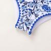imageYOUNGER TREE Toddler Girls Two Pieces Swimsuit Color Block Stripe Swimwear Summer Beach Bathing Suit 18M5TWhite Blue Flower