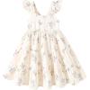 imageKids Toddler Baby Girls Rainbow Dress Princess Sleeveless Beach Butterfly SundressGirl Little Floral Dress