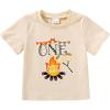 imageYOUNGER TREE Baby Boy Clothes 1 Year Old Clothes First Birthday Outfit Boy Short Sleeve TShirt Infant Summer OutfitsHappy Camper One